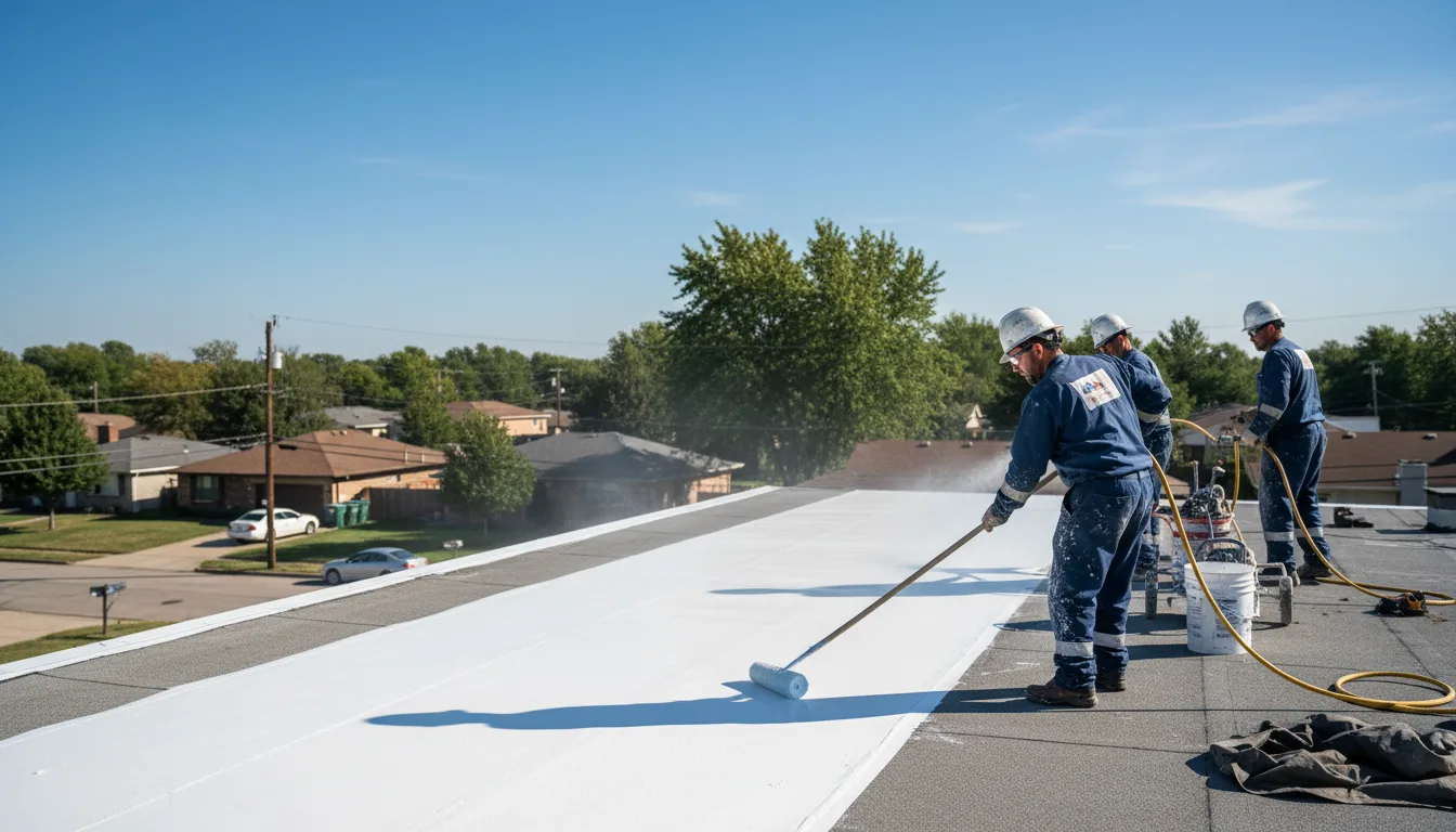 Commercial roof coating in Peosta, IA near me